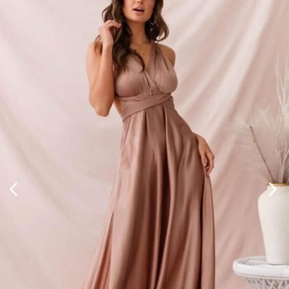 Brand new satin formal dress